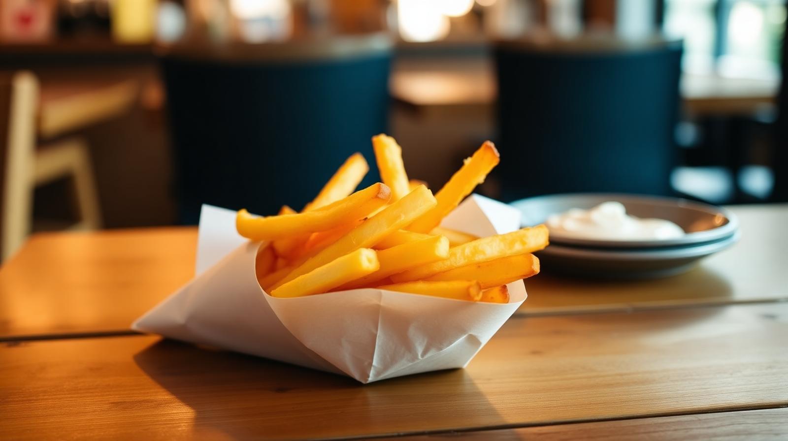 Goudgele Belgische frieten